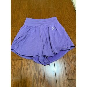 Gymshark Purple 2-in-1 High Waisted Athletic Running Shorts Women Small